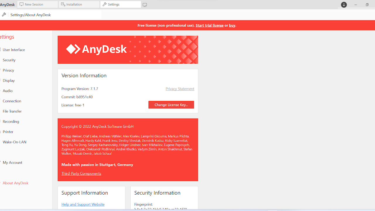 أكاديمية البترول الدولية - عبربرنامج AnyDesk