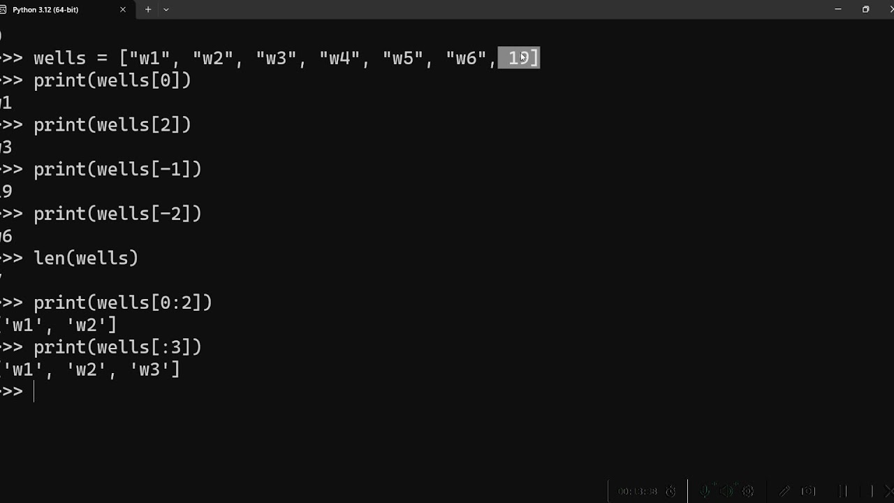 أكاديمية البترول الدولية - أساسيات الـ Python