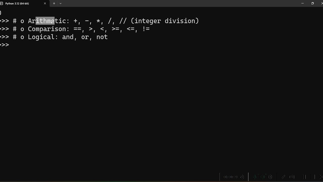 أكاديمية البترول الدولية - أساسيات الـ Python