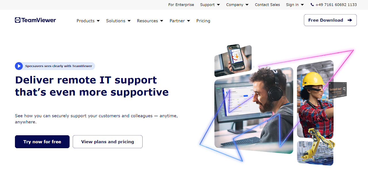 أكاديمية البترول الدولية - عبربرنامج TeamViewer